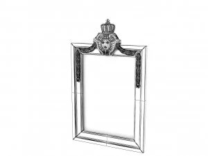 Барокова фоторамка 24 3D Модель