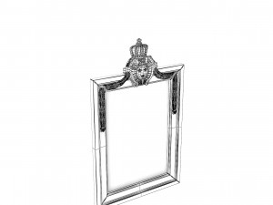 Baroque Picture Frame 24 3D Модель