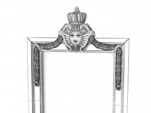 Baroque Picture Frame 24 3D Модель