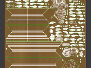 Барокова фоторамка 24 3D Модель
