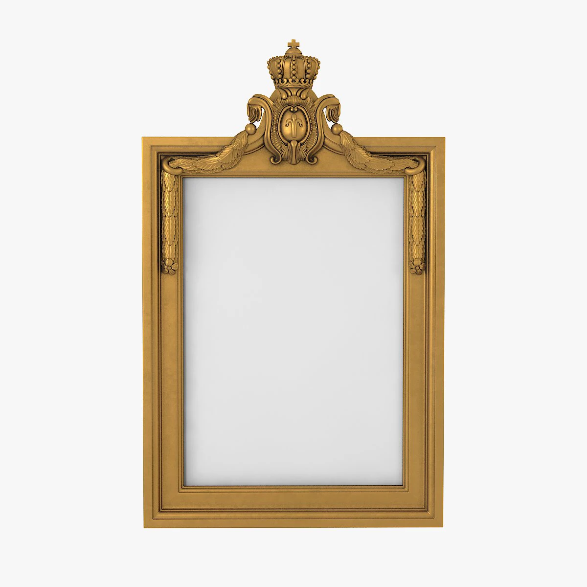 Baroque Picture Frame 23 3D Model .c4d .max .obj .3ds .fbx .stl .blend