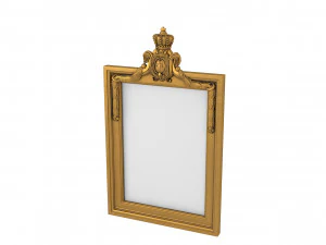 Baroque Picture Frame 23 3D Model