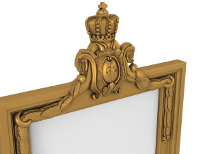 Baroque Picture Frame 23 3D Model