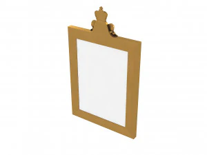 Baroque Picture Frame 23 3D Model