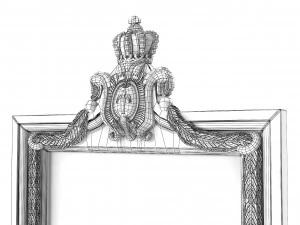 Baroque Picture Frame 23 3D Model