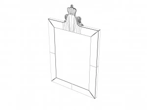 Baroque Picture Frame 23 3D Model