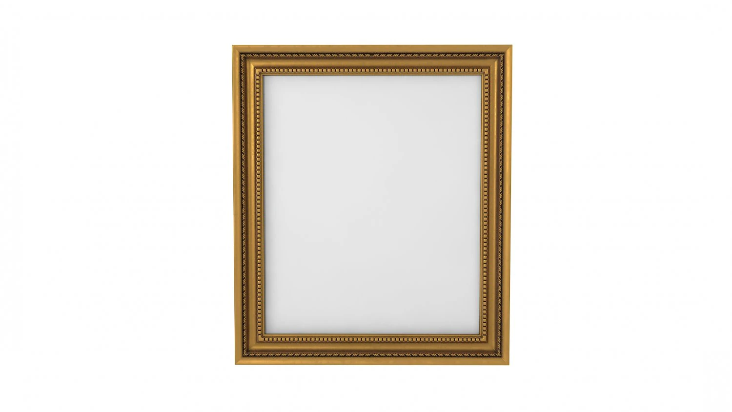 Baroque Picture Frame 22 3D Model .c4d .max .obj .3ds .fbx .stl .blend 