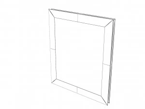 Baroque Picture Frame 22 3D Model