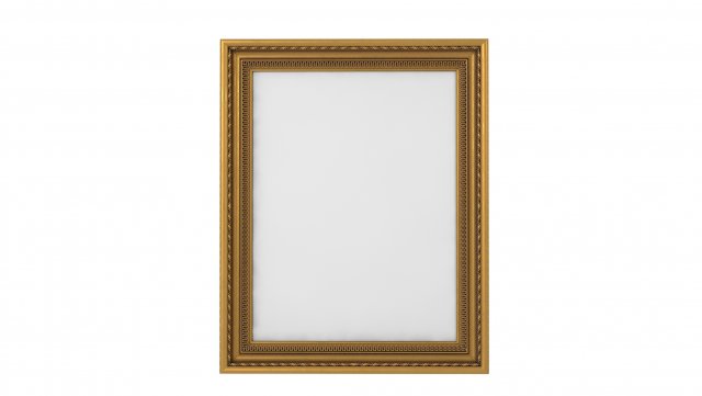 E Baroque Picture Frame 21 3D 模型 .c4d .max .obj .3ds .fbx .stl .blend 