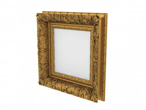Baroque Picture Frame 20 3D Model