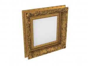 Baroque Picture Frame 20 Modelo 3D