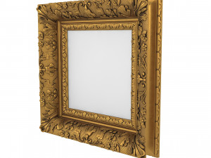 Baroque Picture Frame 20 Modelo 3D