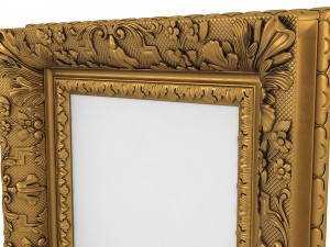 Baroque Picture Frame 20 Modelo 3D