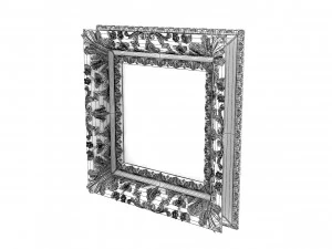 Baroque Picture Frame 20 3D Model