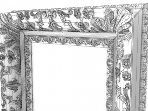 Baroque Picture Frame 20 Modelo 3D