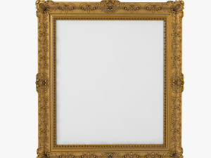 Baroque Picture Frame 19 Modelo 3D