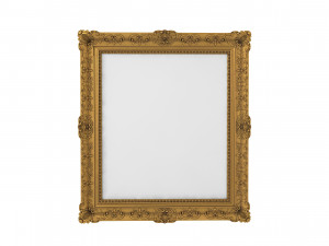 Baroque Picture Frame 19 Modello 3D