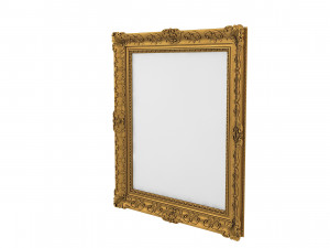 Baroque Picture Frame 19 Modello 3D