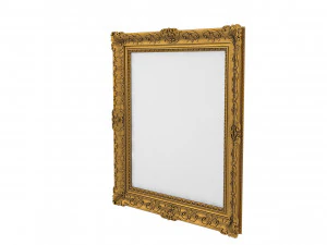 Baroque Picture Frame 19 3D Model