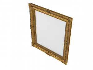 Baroque Picture Frame 19 Modello 3D