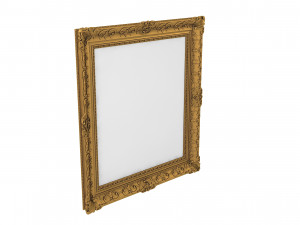 Baroque Picture Frame 19 Modello 3D