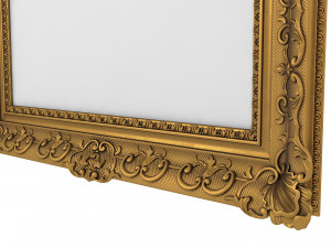 Baroque Picture Frame 19 Modello 3D