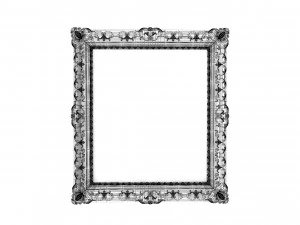 Baroque Picture Frame 19 3D Model