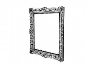 Baroque Picture Frame 19 3D Model