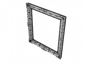 Baroque Picture Frame 19 Modello 3D
