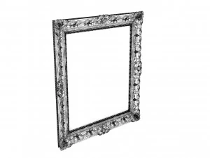 Baroque Picture Frame 19 3D Model