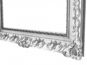 Baroque Picture Frame 19 Modello 3D