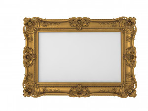 Baroque Picture Frame 18 3D 模型