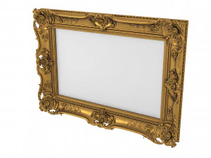 Baroque Picture Frame 18 3D Model