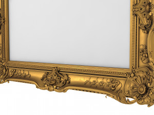 Baroque Picture Frame 18 Modèle 3D
