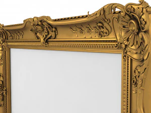 Baroque Picture Frame 18 3D Model