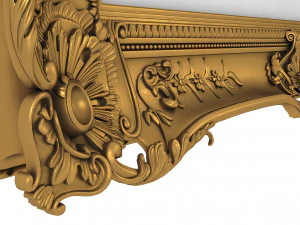 Baroque Picture Frame 18 3D Model
