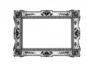 Baroque Picture Frame 18 3D Model