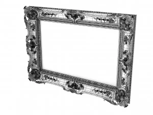 Baroque Picture Frame 18 3D Model
