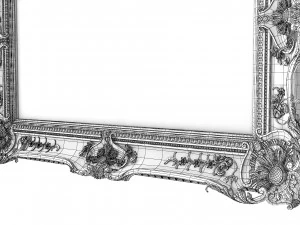Baroque Picture Frame 18 3D Model