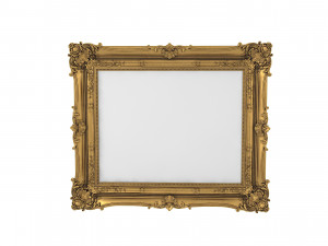 Baroque Picture Frame 17 Modelo 3D