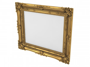 Baroque Picture Frame 17 3D Model