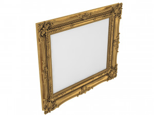 Baroque Picture Frame 17 3D Model