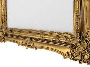 Baroque Picture Frame 17 3D Model