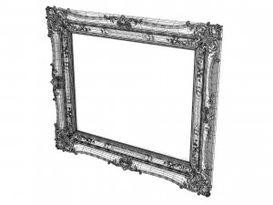 Baroque Picture Frame 17 3D Model