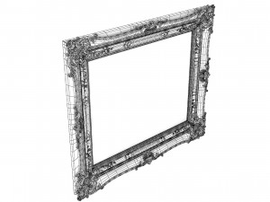 Baroque Picture Frame 17 3D Model