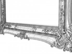 Baroque Picture Frame 17 3D Model
