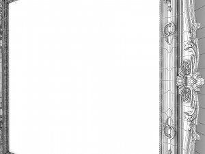 Baroque Picture Frame 17 3D Model