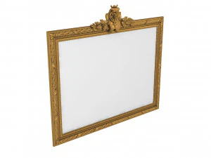 Baroque Picture Frame 16 3D Model