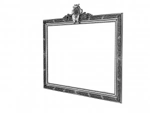 Baroque Picture Frame 16 3D Model