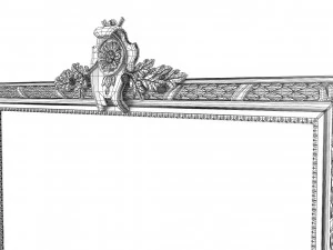 Baroque Picture Frame 16 3D Model